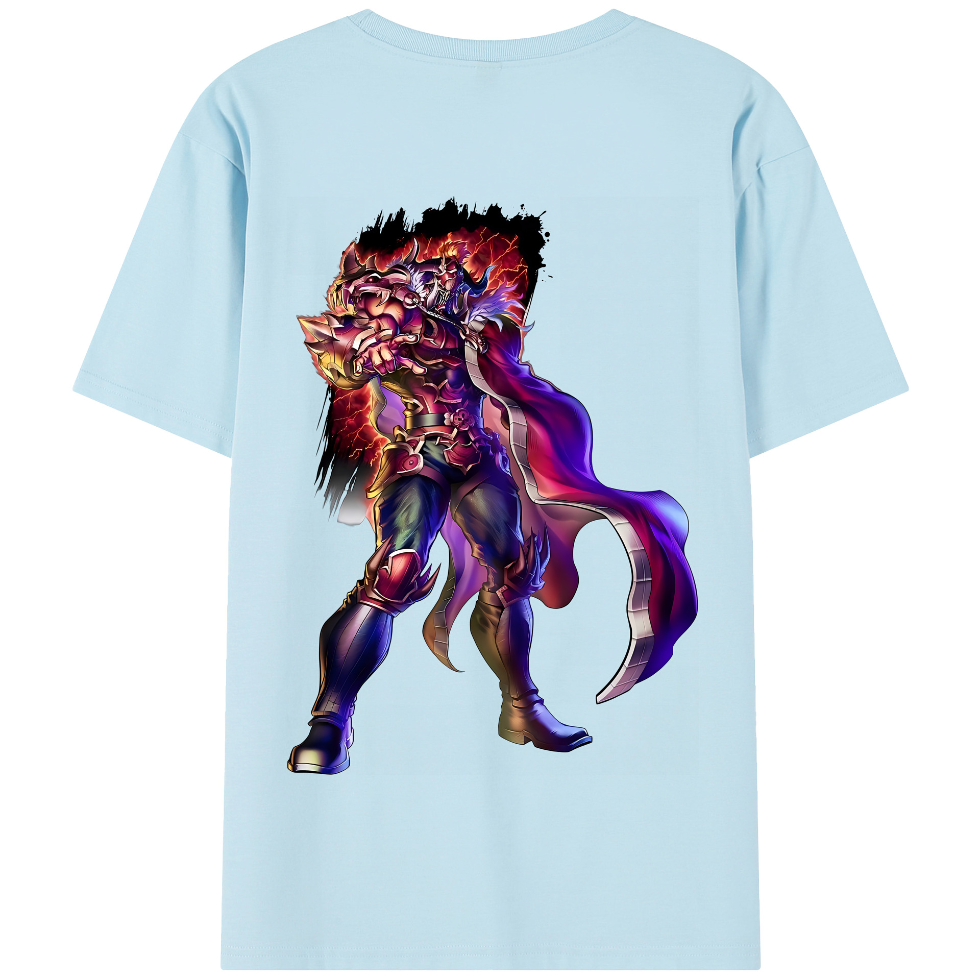 （画像用） 北斗の拳 Fist of the North Star 綿100％半袖Tシャツ（背面プリント）